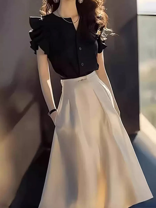 Elegant commuter two-piece set