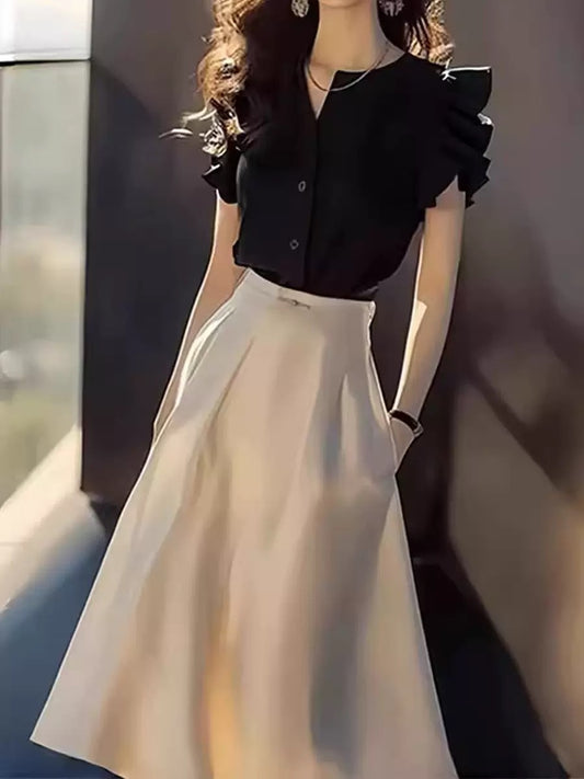 Elegant commuter two-piece set