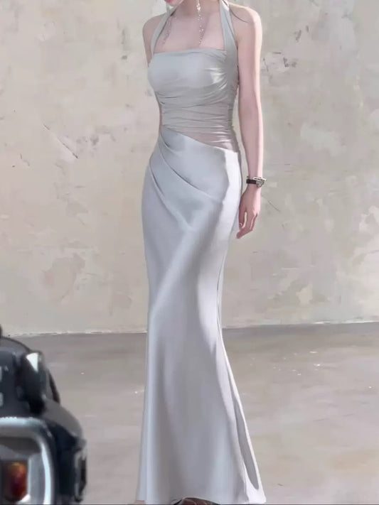 Yuji Tears Halter Gown